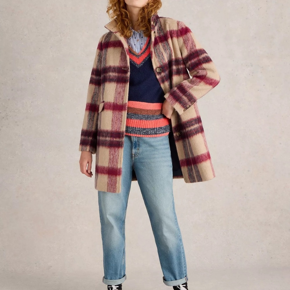 Karla Check Coat White Stuff UK